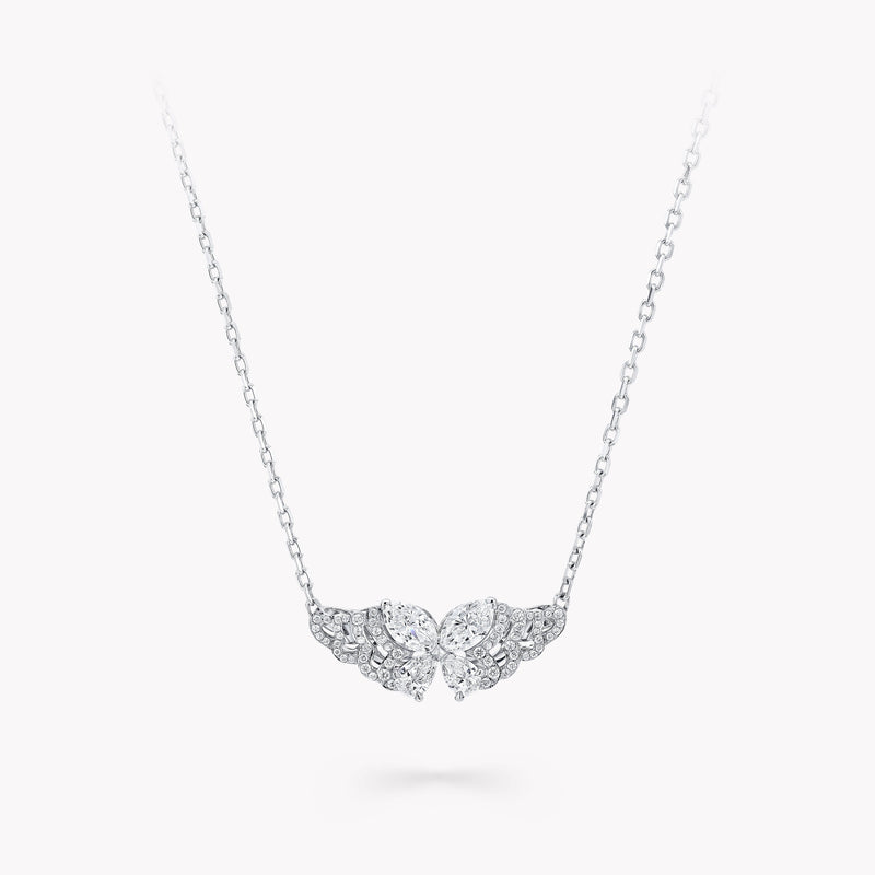 Celastrina White Butterfly Necklace