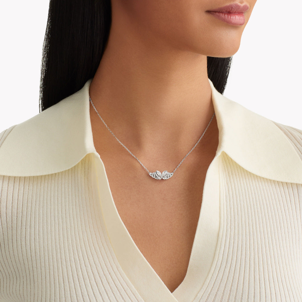 Celastrina White Butterfly Necklace