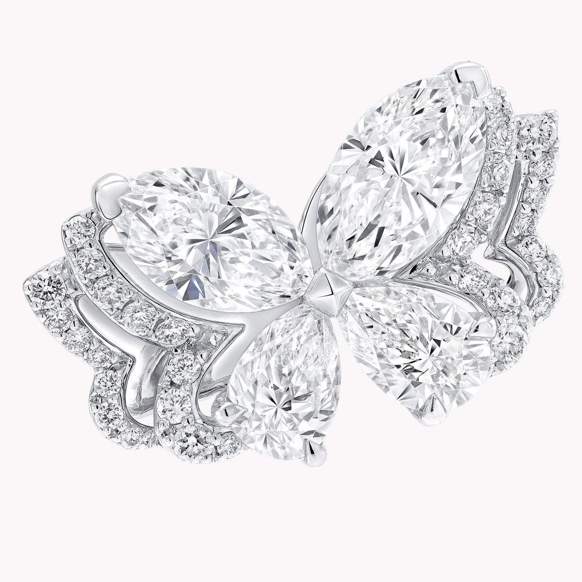 Celastrina White Butterfly Stud Earrings