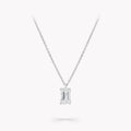 Céleste White Baguette Necklace