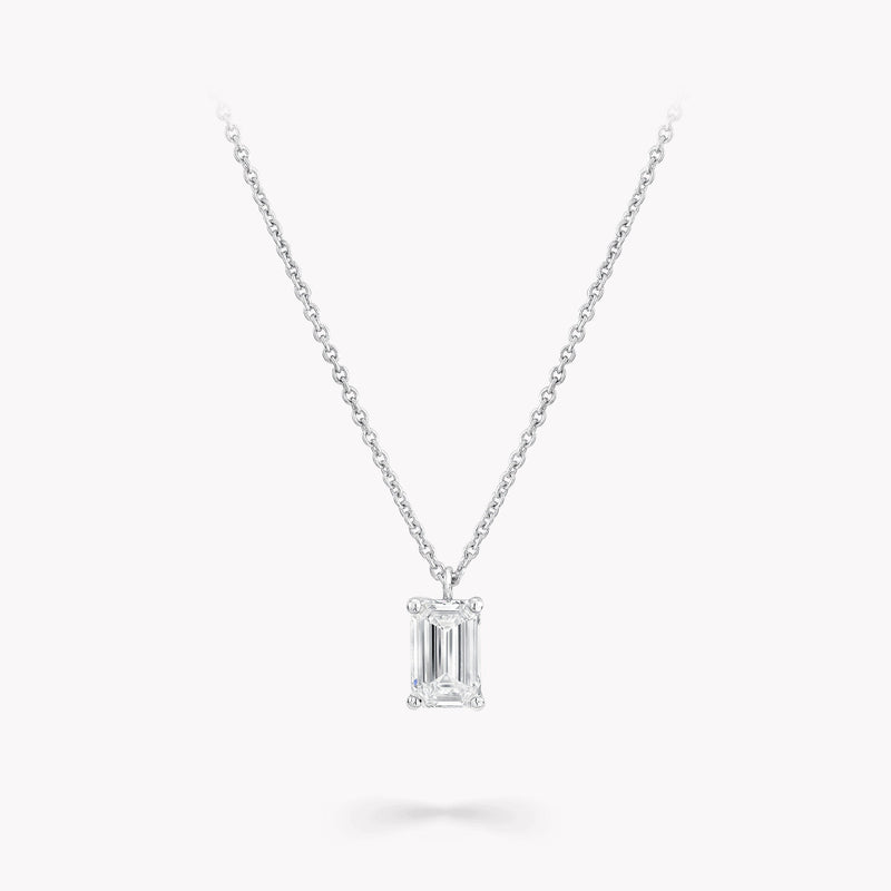 Céleste White Baguette Necklace