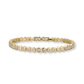 Charline 14K Gold Hexagonal Tennis Bracelet