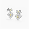 Chloële Yellow Floral Earrings