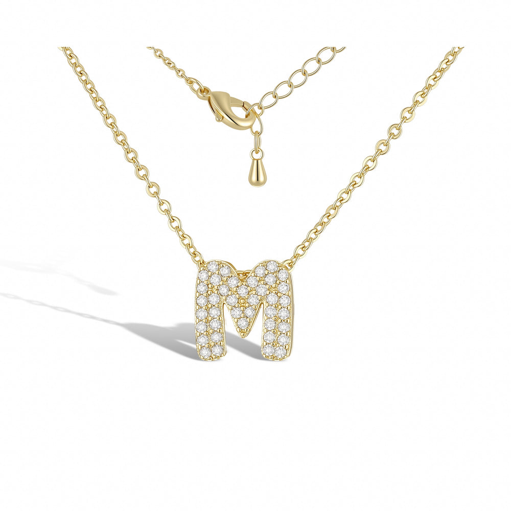 Christine 18K Gold M Necklace