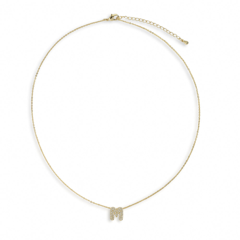 Christine 18K Gold M Necklace