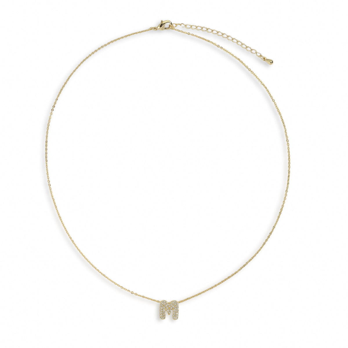 Christine 18K Gold M Necklace