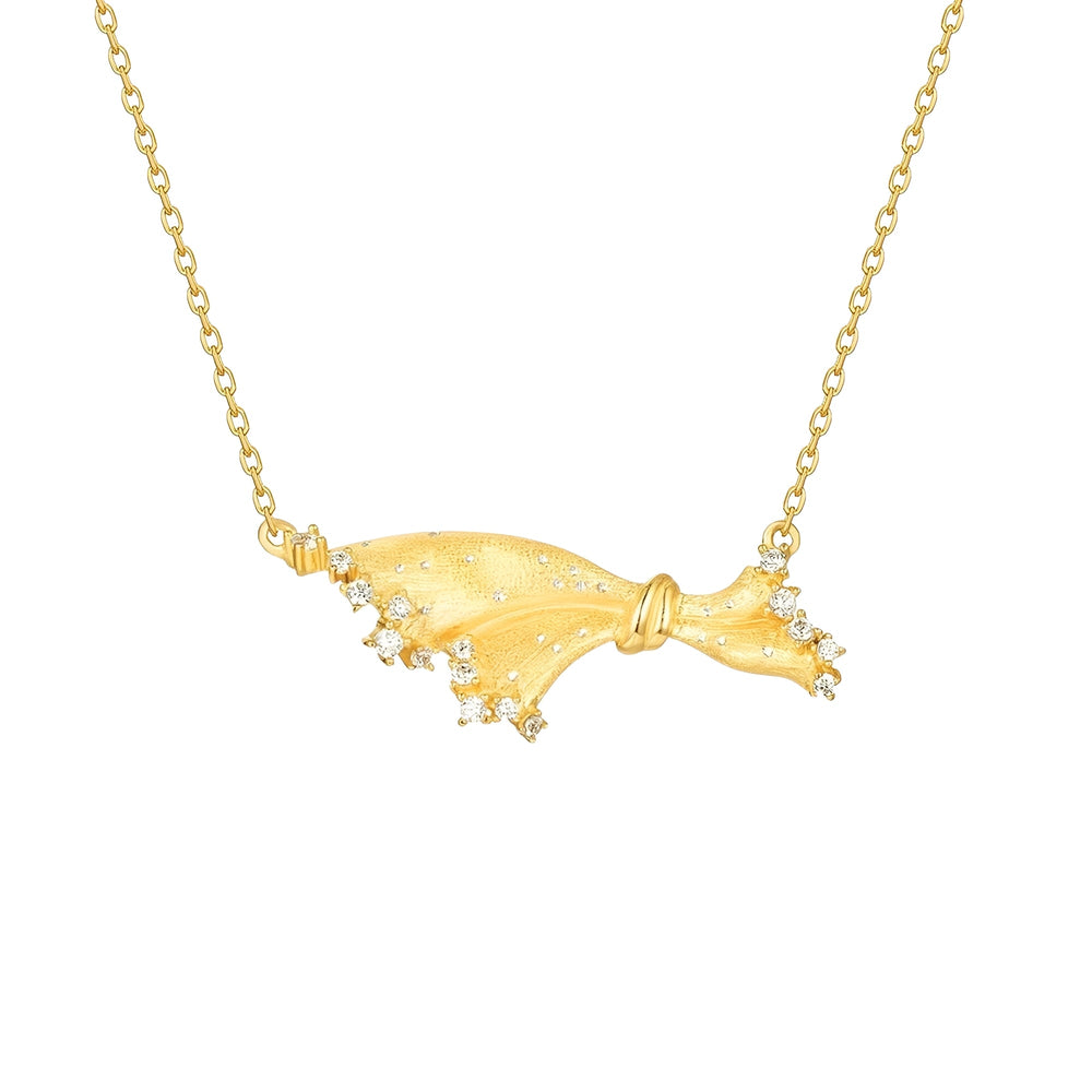 Chrysippus 14K Gold Butterfly Knot Necklace