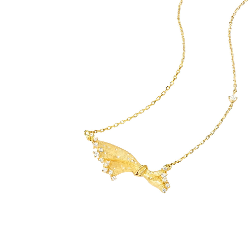 Chrysippus 14K Gold Butterfly Knot Necklace