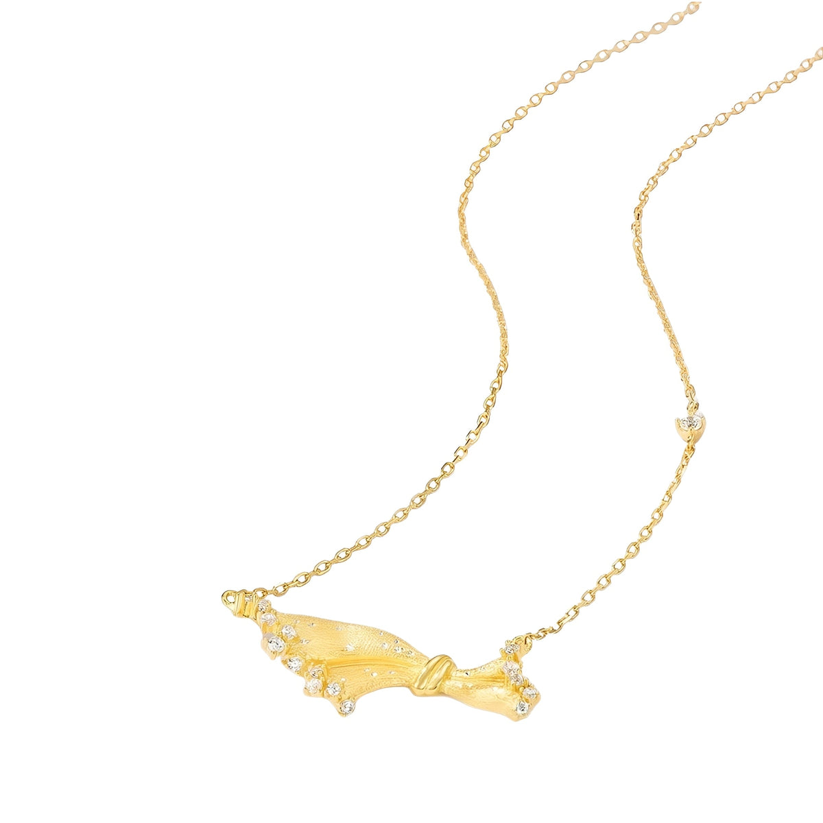 Chrysippus 14K Gold Butterfly Knot Necklace