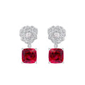 Cibelle Red Floral Earrings