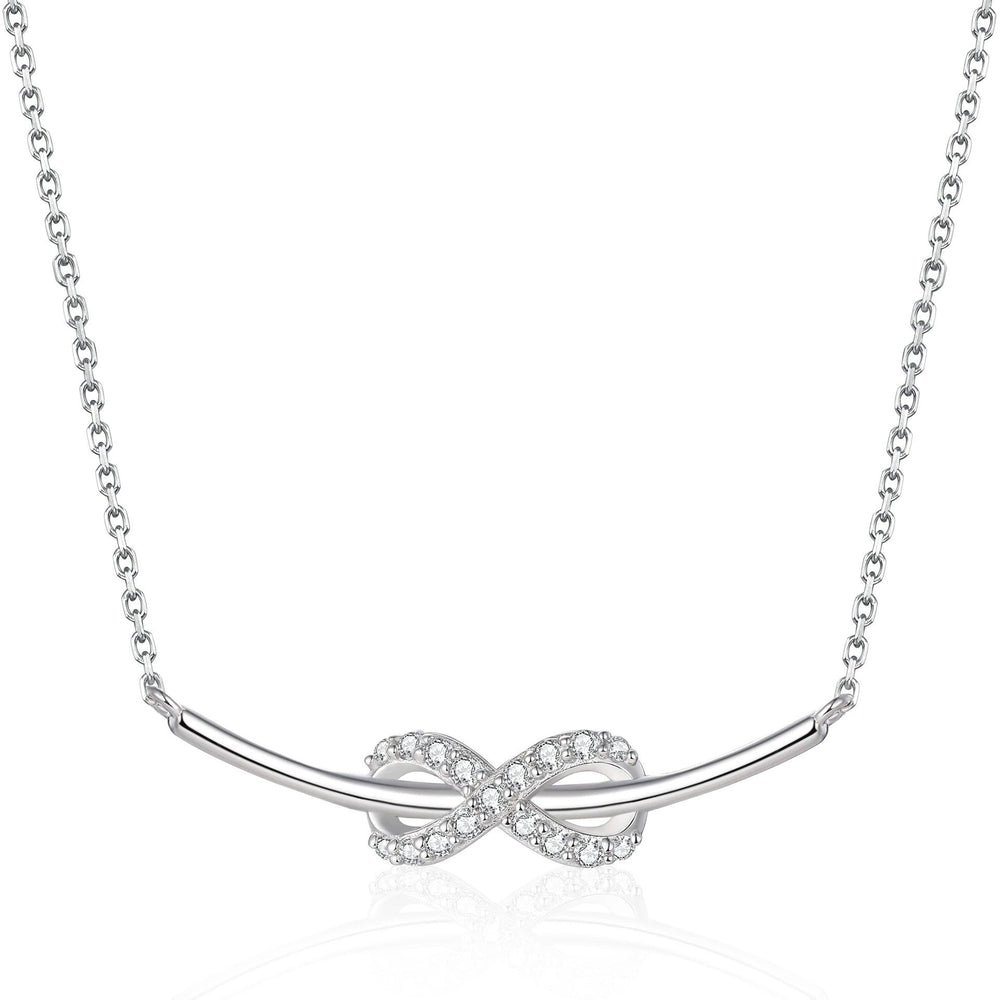 Cléante White Infinity Symbol Necklace