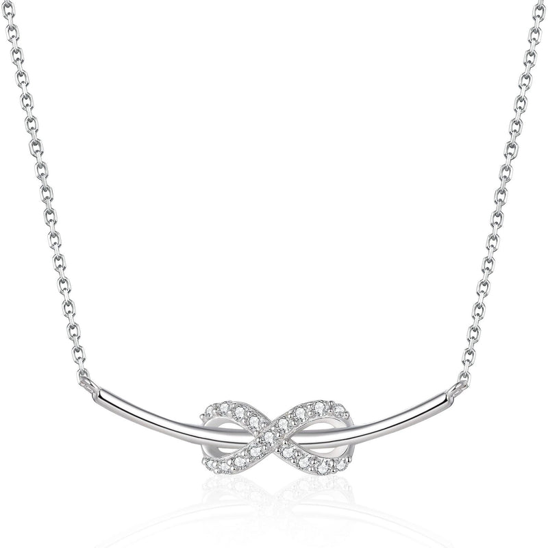 Cléante White Infinity Symbol Necklace