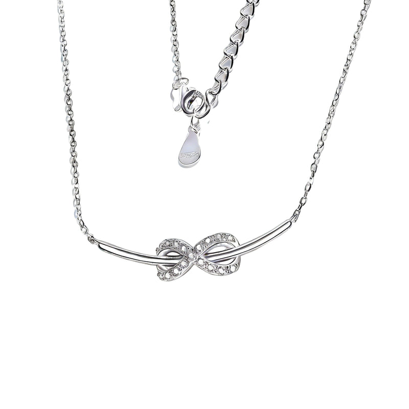 Cléante White Infinity Symbol Necklace