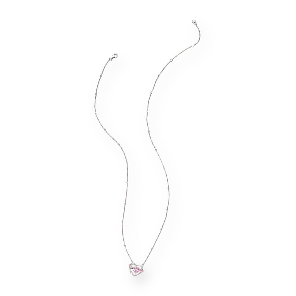 Clémence Pink Heart Necklace