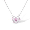 Clémence Pink Heart Necklace