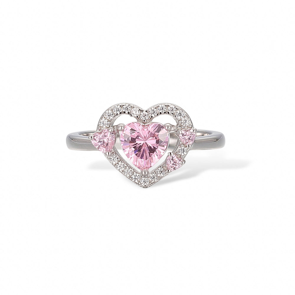 Clémence Pink Heart Ring