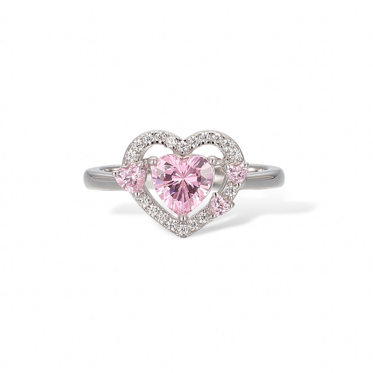 Clémence Pink Heart Ring