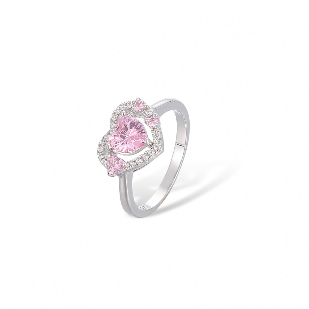 Clémence Pink Heart Ring