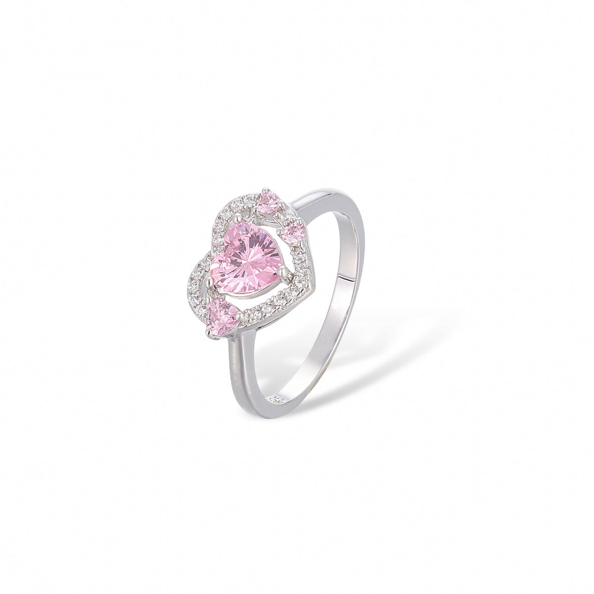 Clémence Pink Heart Ring