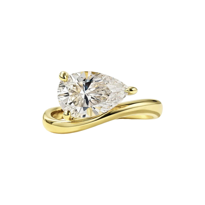 Clothilde Gold Ondine Teardrop Ring