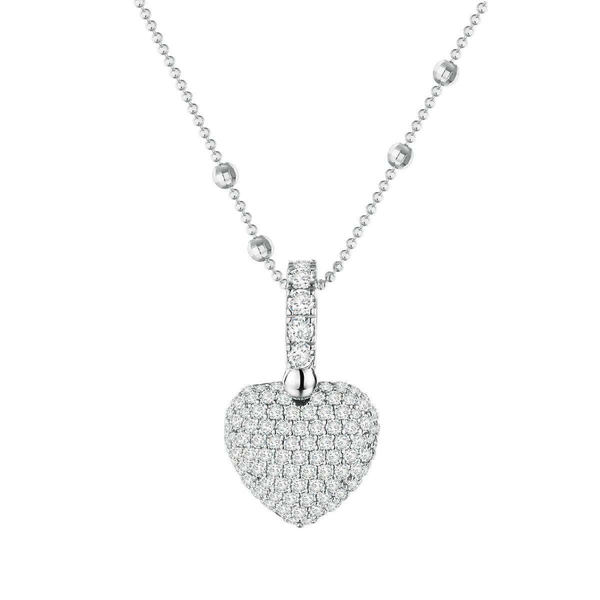 Cœur White Heart Necklace