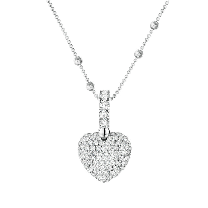 Cœur White Heart Necklace