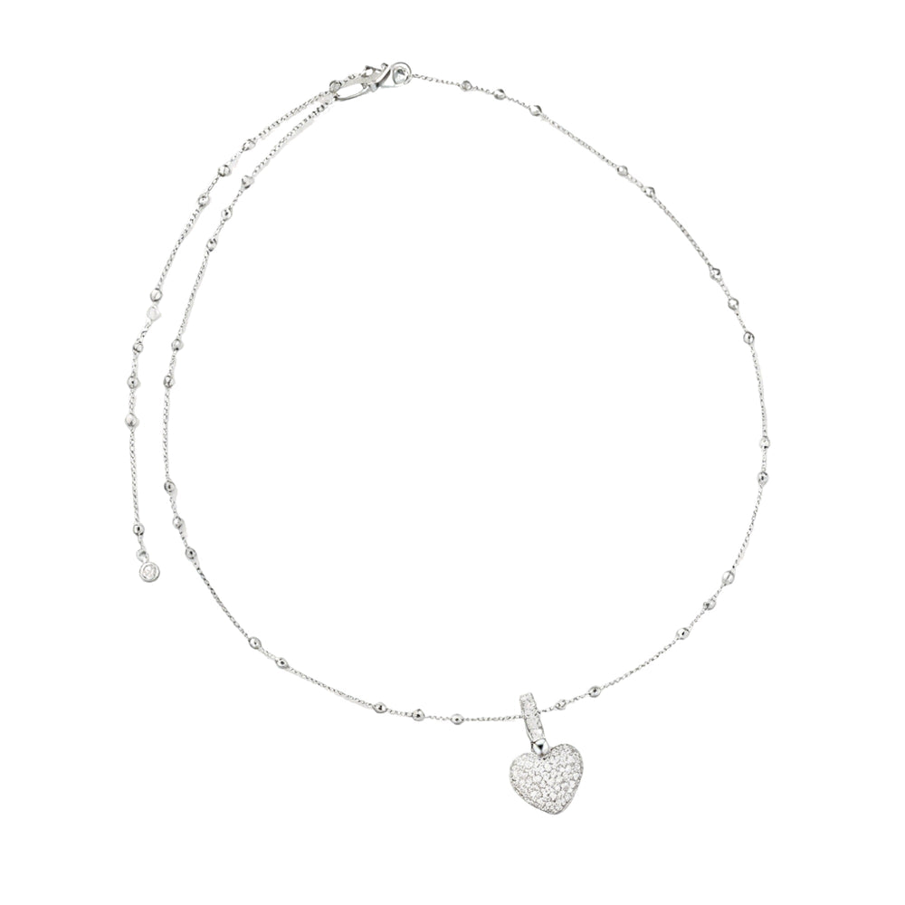 Cœur White Heart Necklace