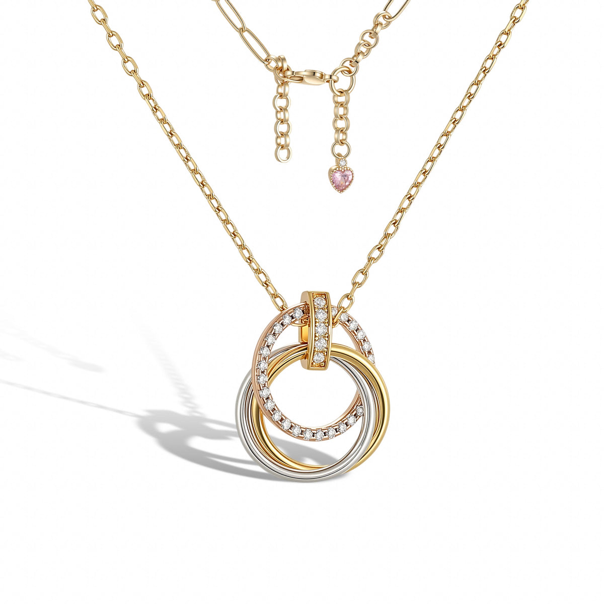 Coralie Layered Round 14K-Gold Necklace