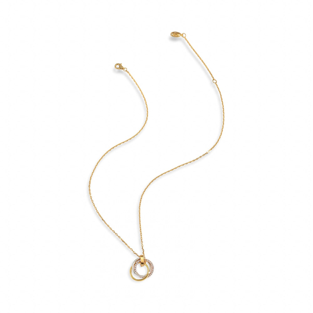 Coralie Layered Round 14K-Gold Necklace