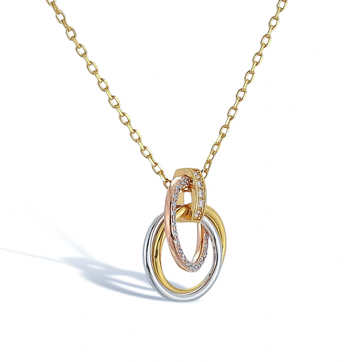 Coralie Layered Round 14K-Gold Necklace