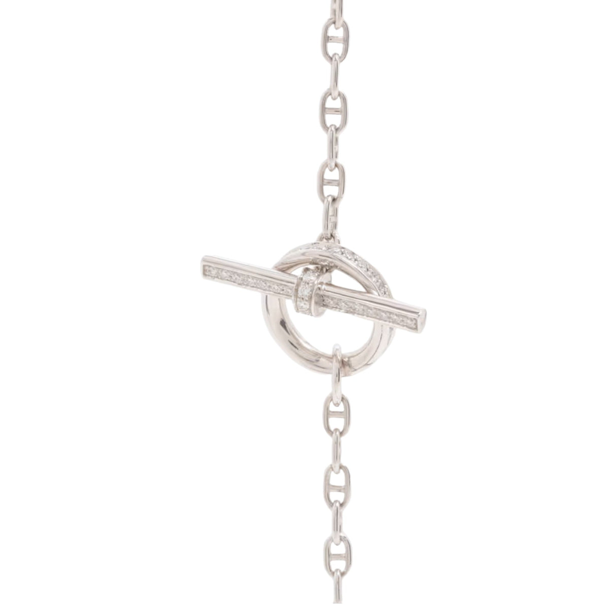 Coralie White Layered Chain Links Necklace