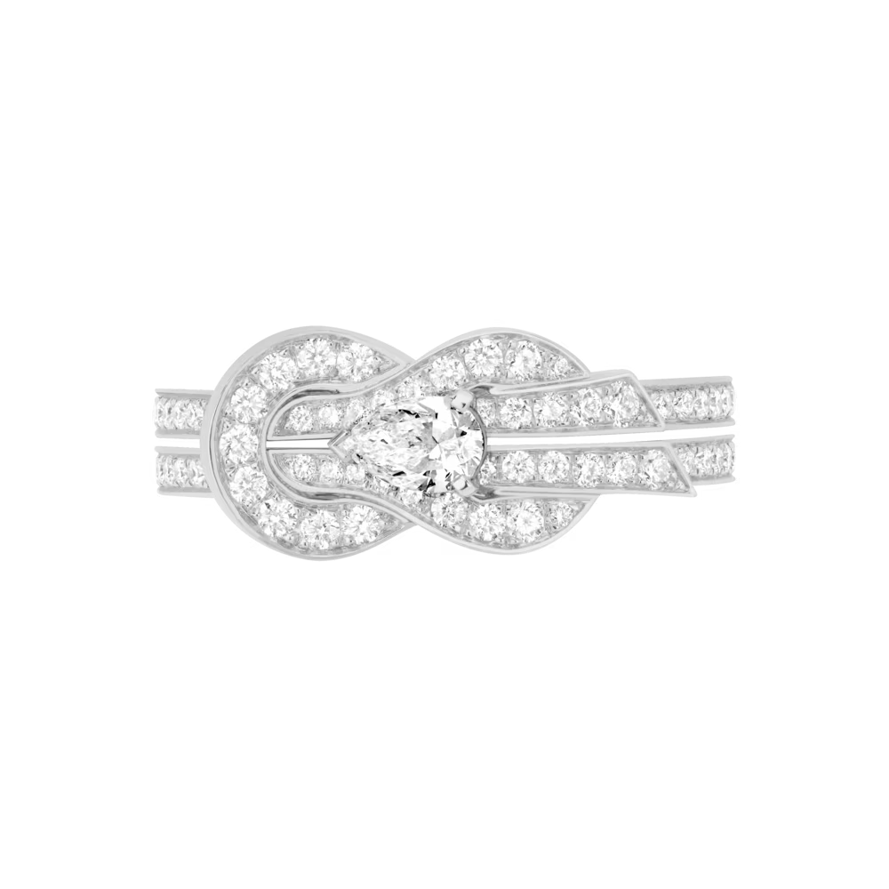 Corinne White Key Ring