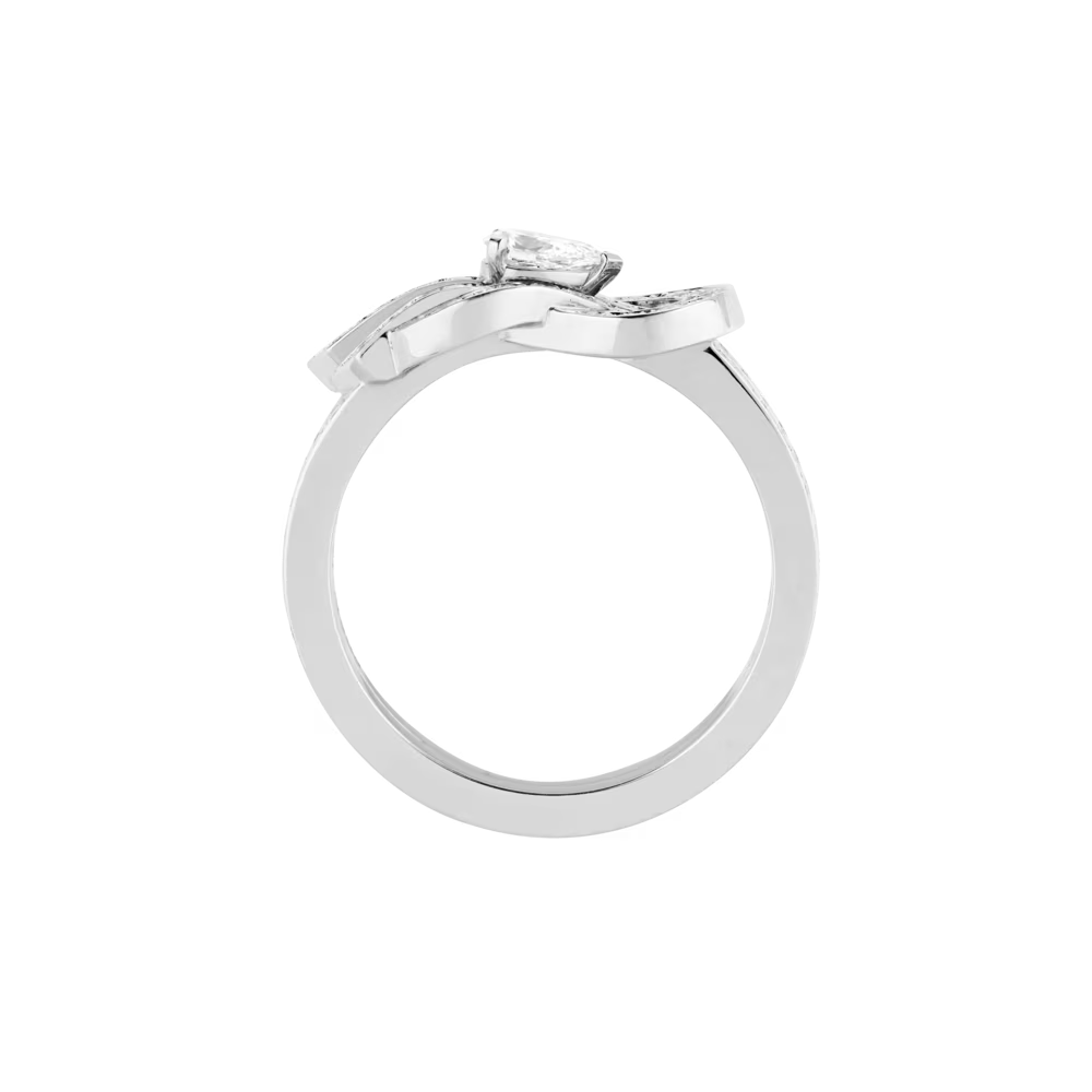 Corinne White Key Ring