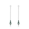Cybèle Green Moss Rhombus Earrings