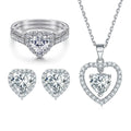 Cybèle White Heart Jewelry 3-Piece Set