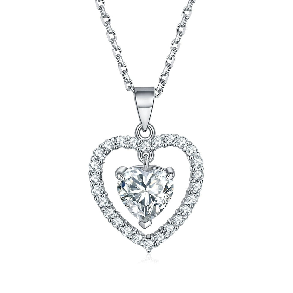 Cybèle White Heart Necklace