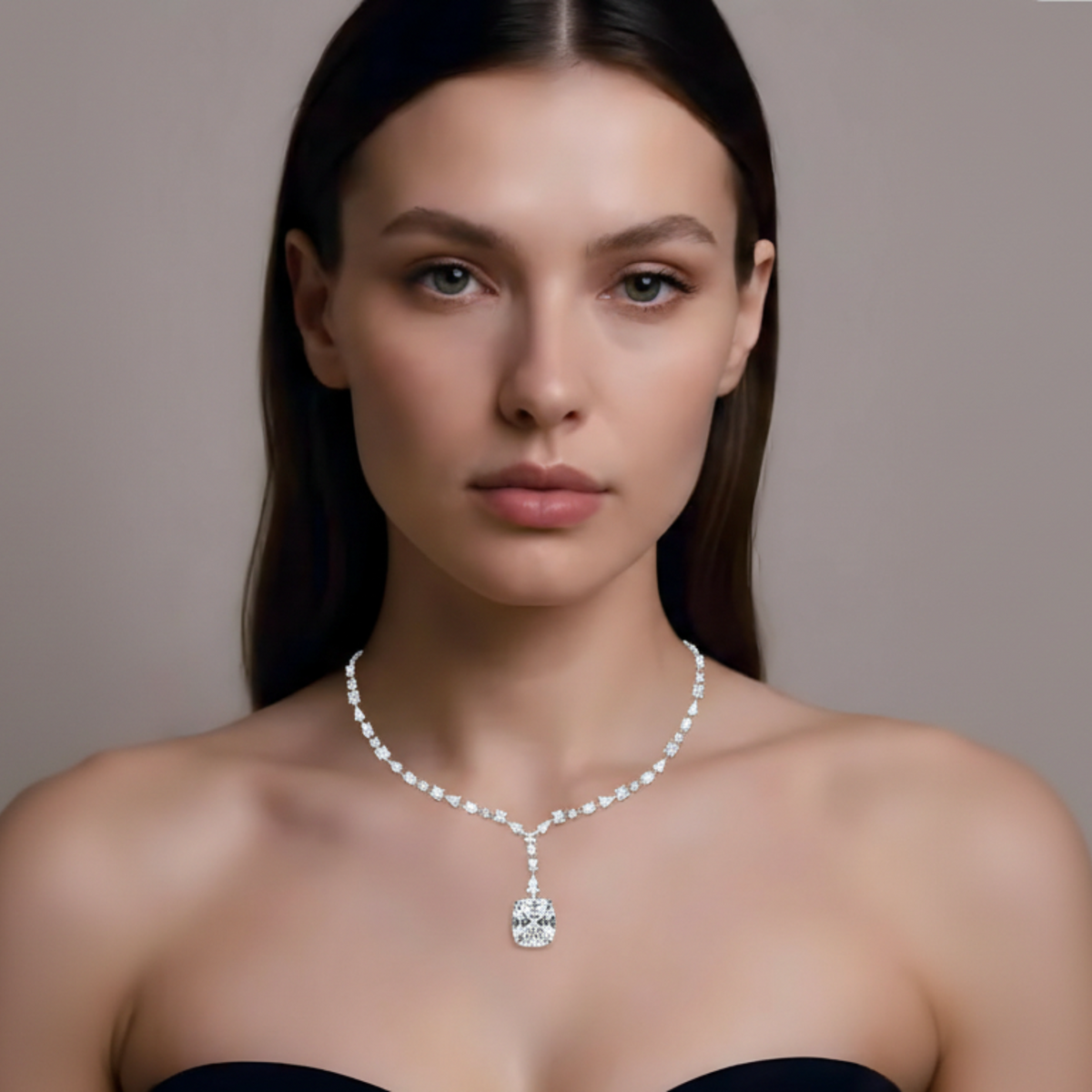 Cyrielle Cushion Necklace