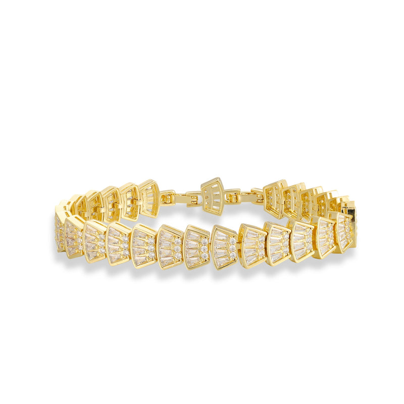 Dagmar 14K Gold Fan Bracelet