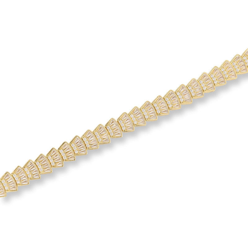 Dagmar 14K Gold Fan Bracelet