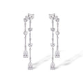 Danica White Heart Teardrop Earrings