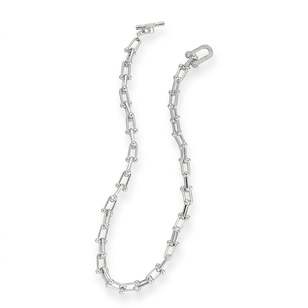 Daniela 14K Gold T-Bar Link Necklace