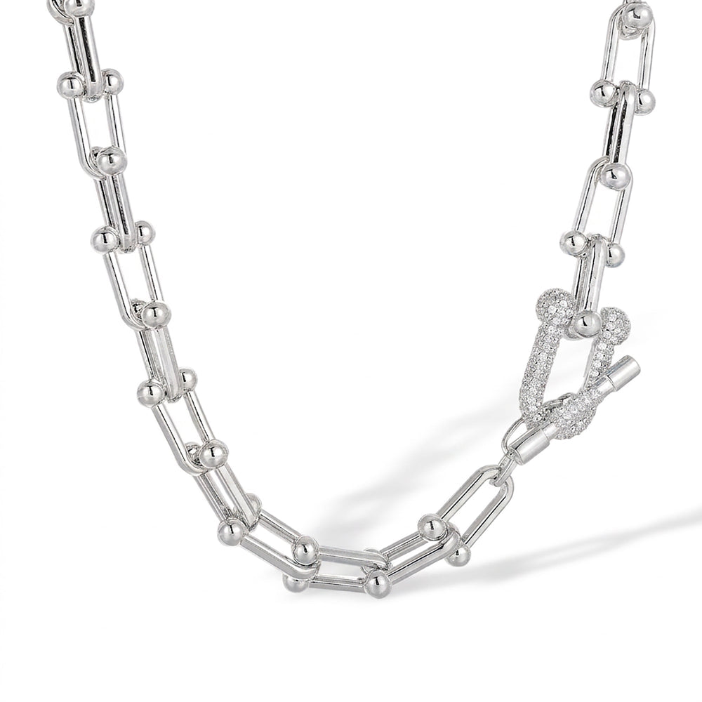 Daniela 14K Gold T-Bar Link Necklace