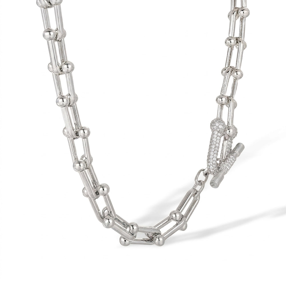 Daniela 14K Gold T-Bar Link Necklace