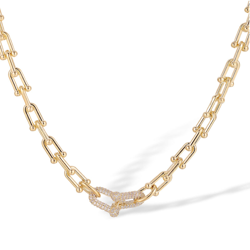 Daniela 14K Gold Joint Chain Necklace
