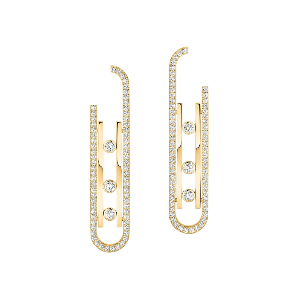 Dankrun 14K Gold Vertical Bar Earrings