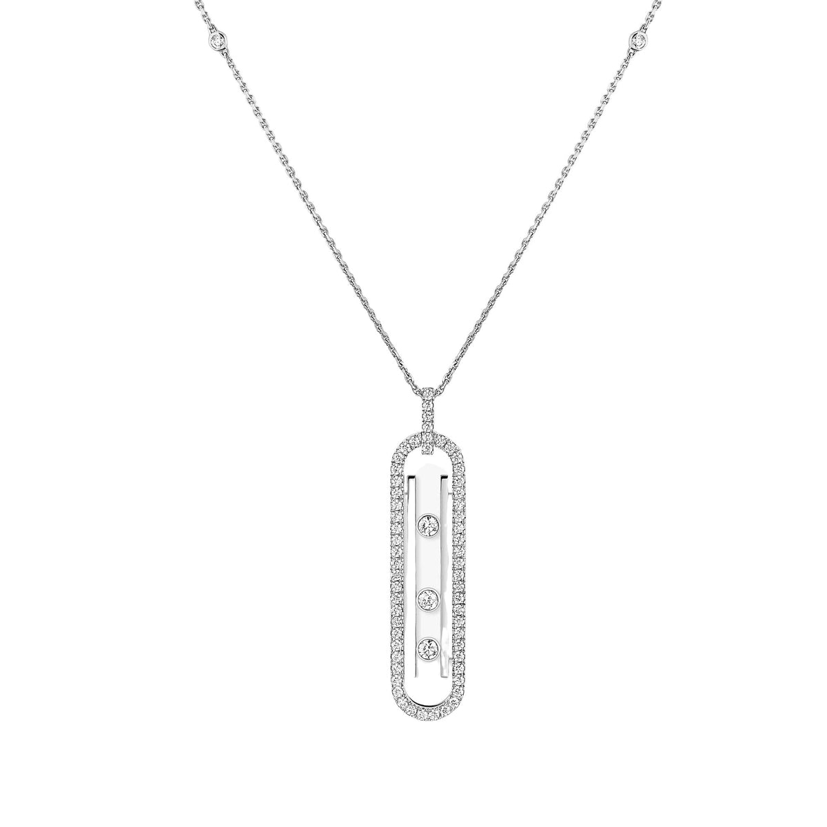 Dankrun 14K Gold Vertical Bar Necklace