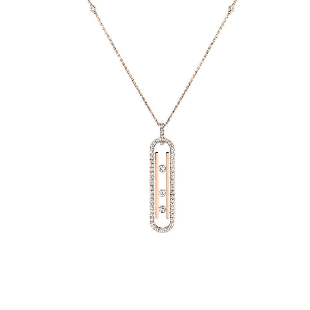 Dankrun 14K Gold Vertical Bar Necklace