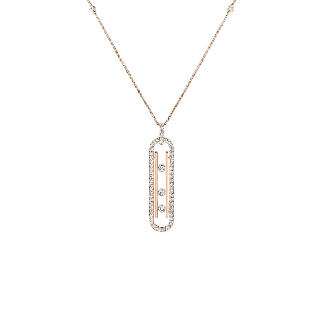 Dankrun 14K Gold Vertical Bar Necklace