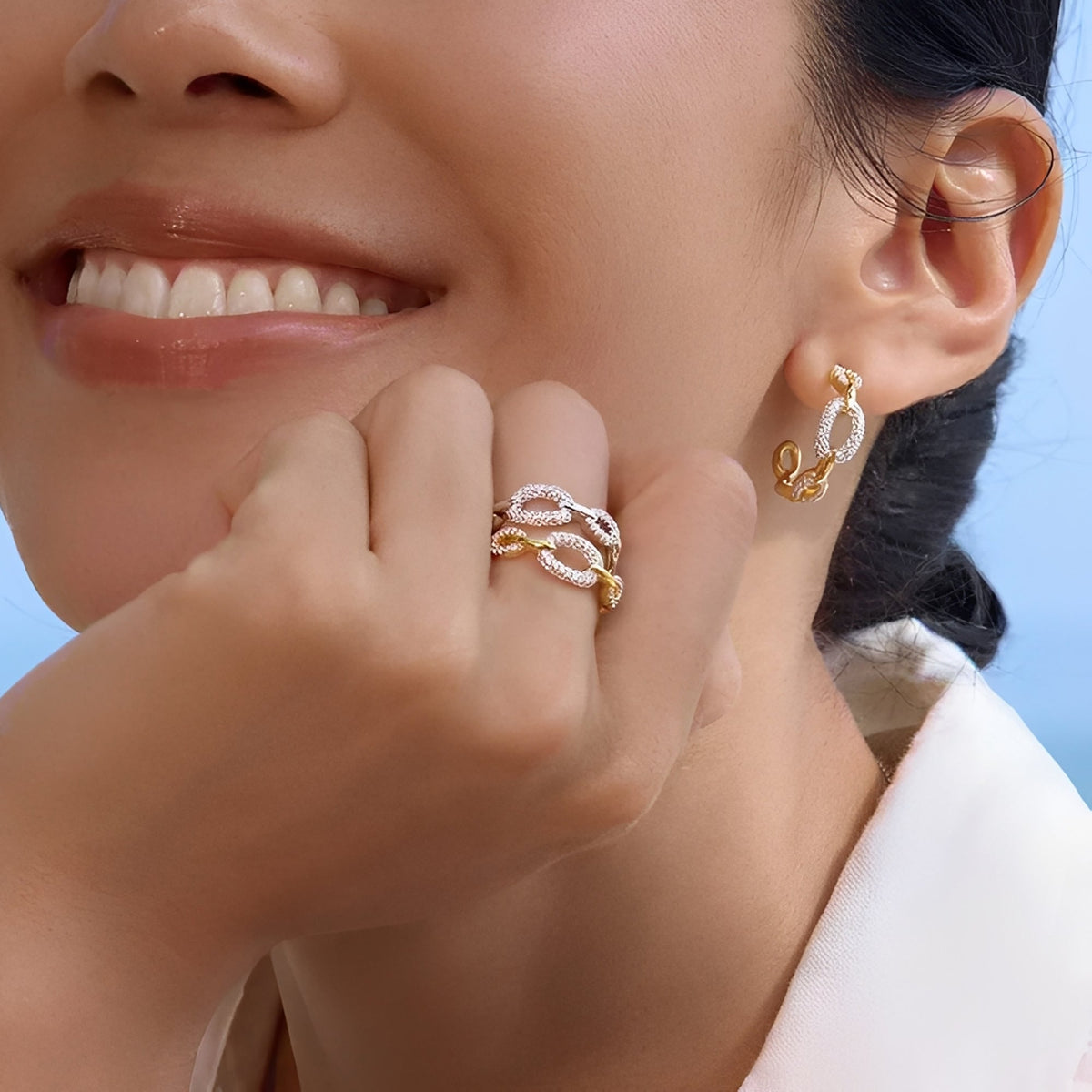Daphné Chain Link Ring