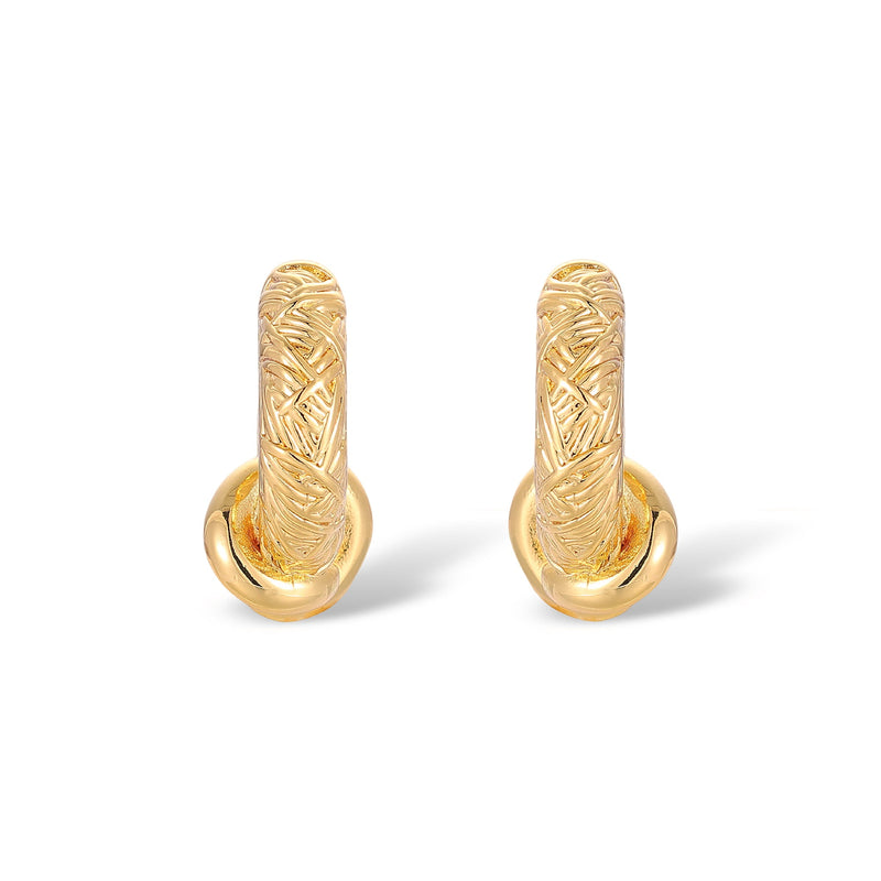 Delia 14K Gold Knot Earrings